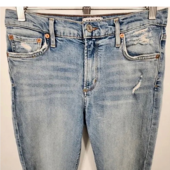 AGOLDE Sophie Mid rise skinny distressed jeans 28 - Picture 3 of 6